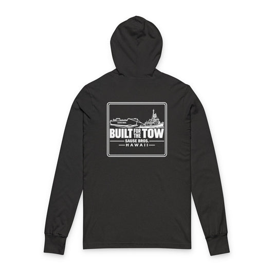 SAUSE  Hoodie Tee — "Built for the Tow, Life on the Wire" Long-Sleeve Hooded Shirt