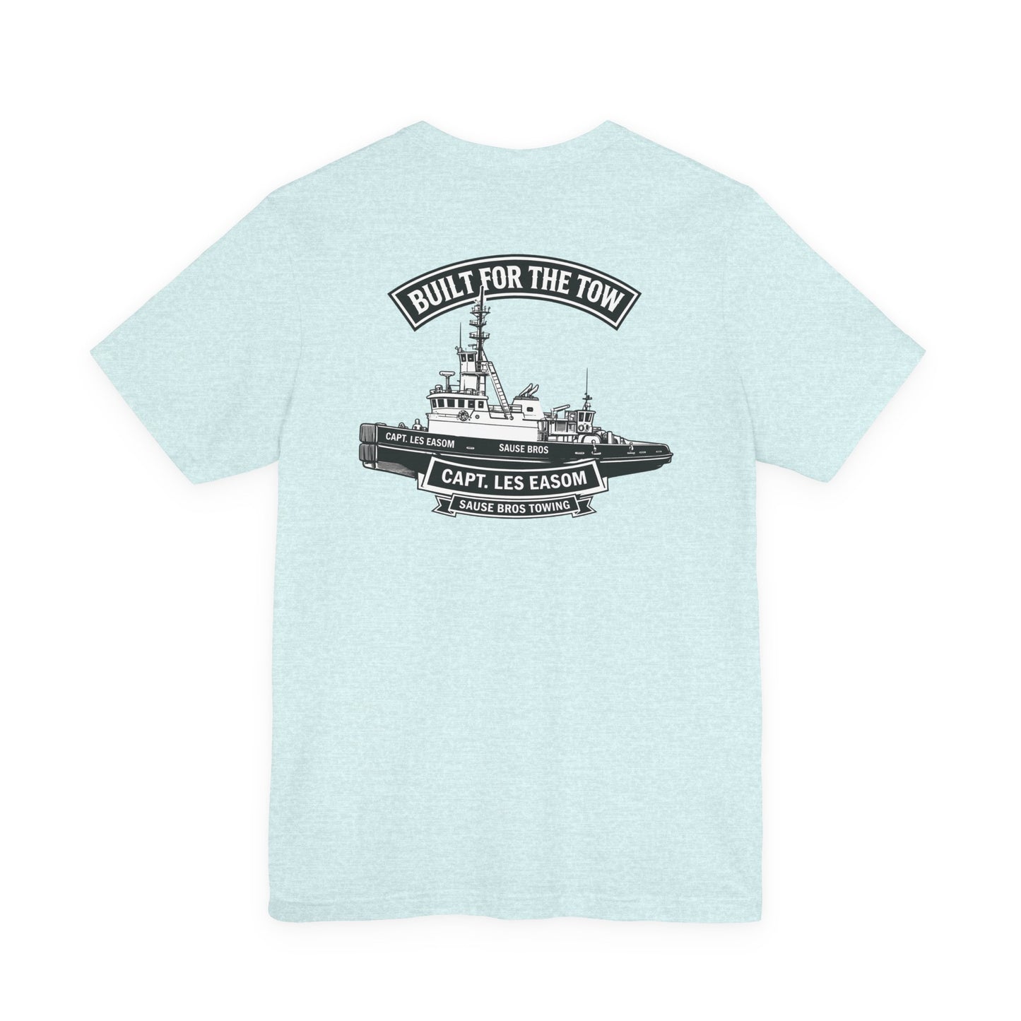 Tugboat Crew T‑Shirt — "Built for the Tow" Marine Crew Tee