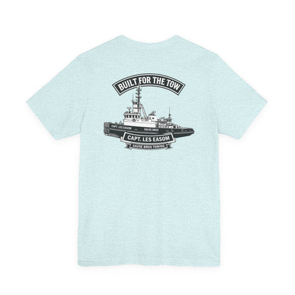 Tugboat Crew T‑Shirt — "Built for the Tow" Marine Crew Tee