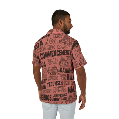 Aloha Shirt —  Vintage Island Word-Print