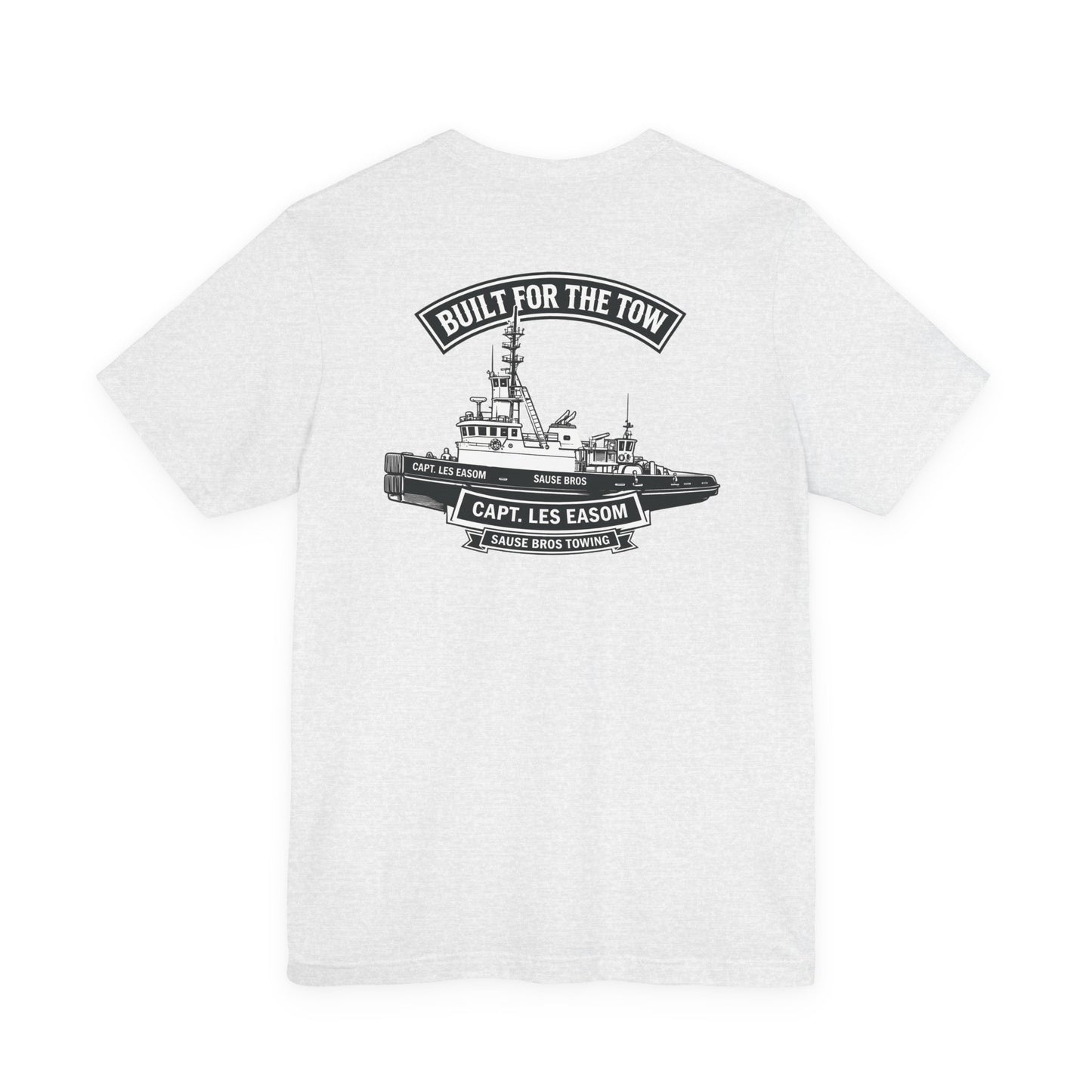Tugboat Crew T‑Shirt — "Built for the Tow" Marine Crew Tee