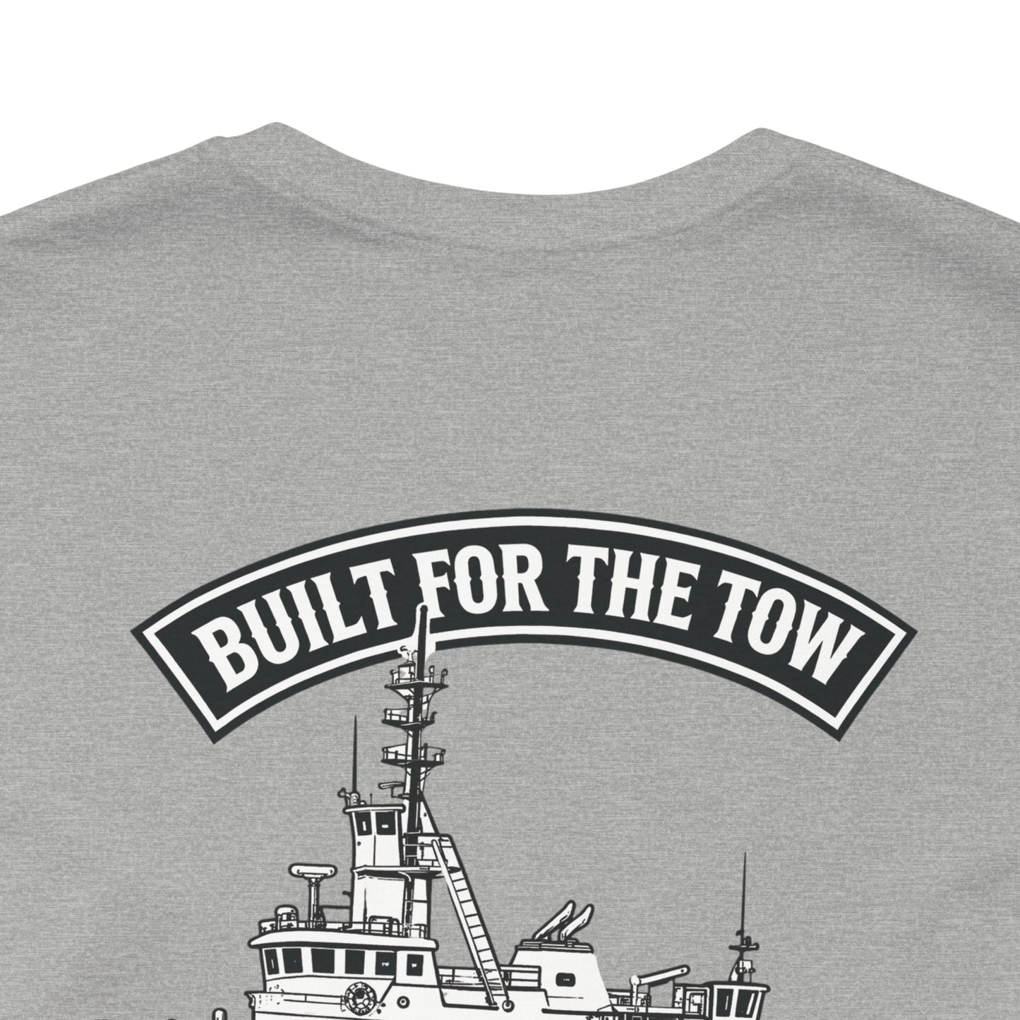 Tugboat Crew T‑Shirt — "Built for the Tow" Marine Crew Tee