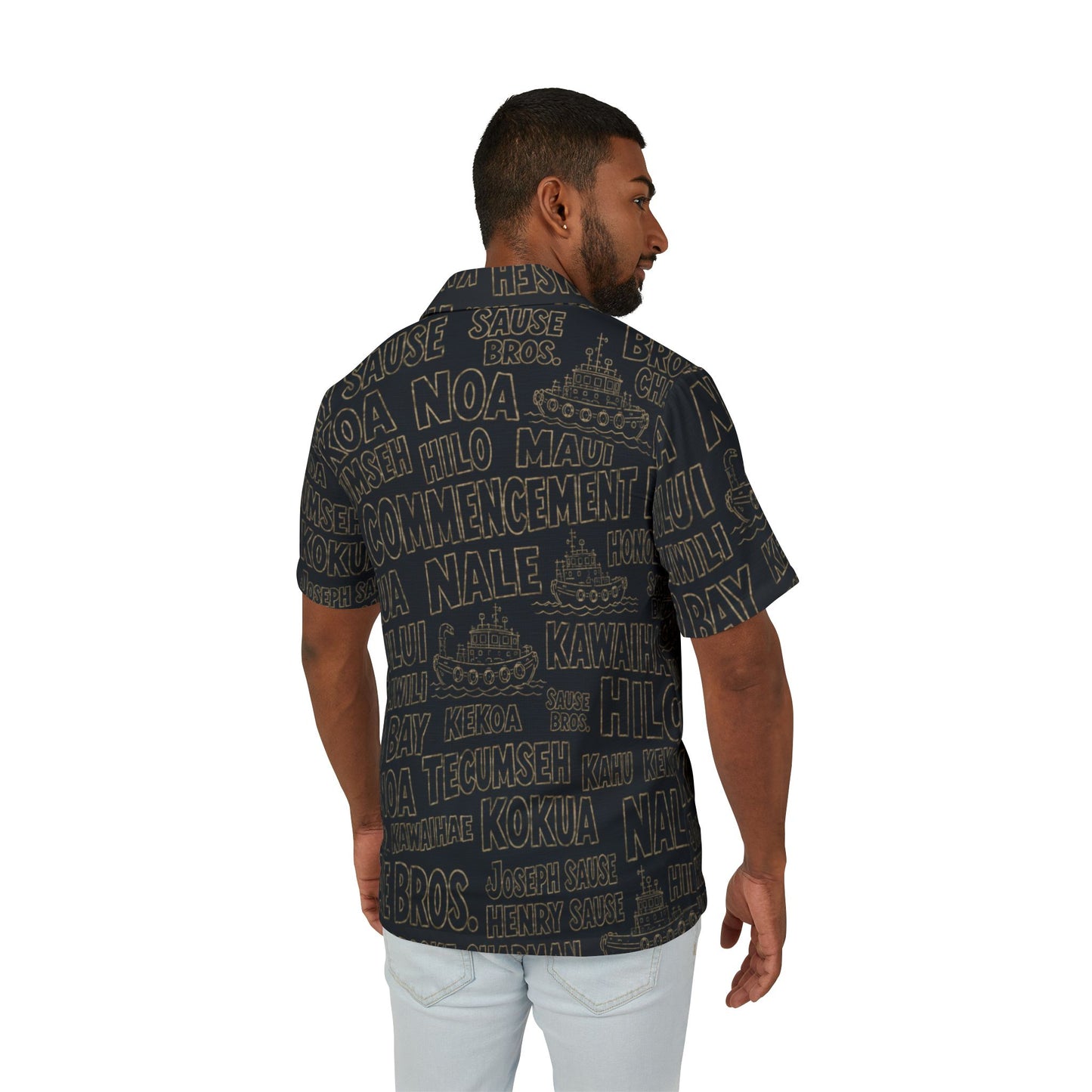 Vintage Island Aloha Shirt — Built for the Tow Hawaii Maritime Shirt