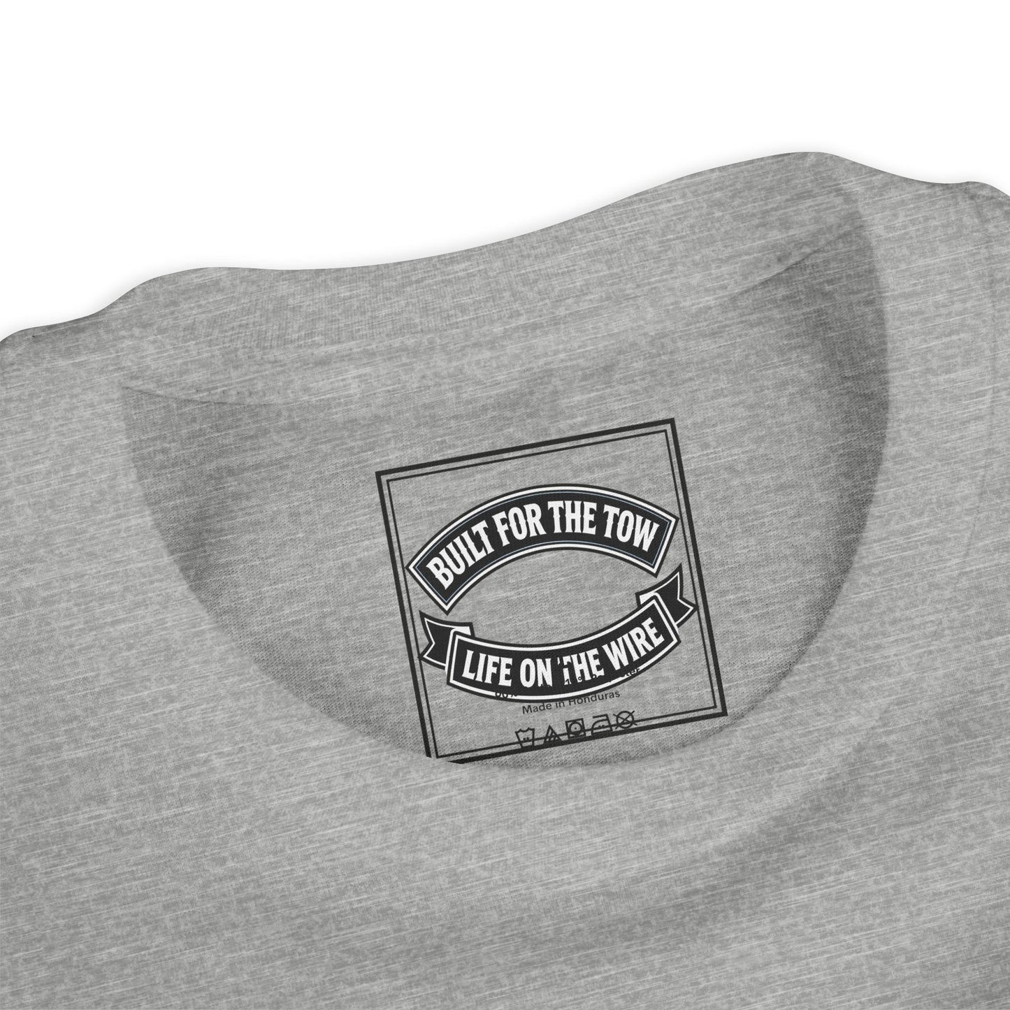 Youth Tee — Life on the Wire Tugboat Graphic