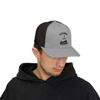 Vintage Trucker Hat – 'Built for the tow' Embroidered Snapback