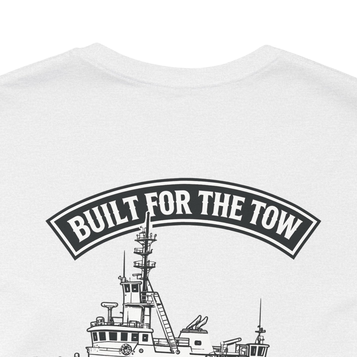 Tugboat Crew T‑Shirt — "Built for the Tow" Marine Crew Tee