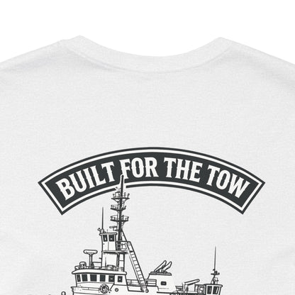 Tugboat Crew T‑Shirt — "Built for the Tow" Marine Crew Tee