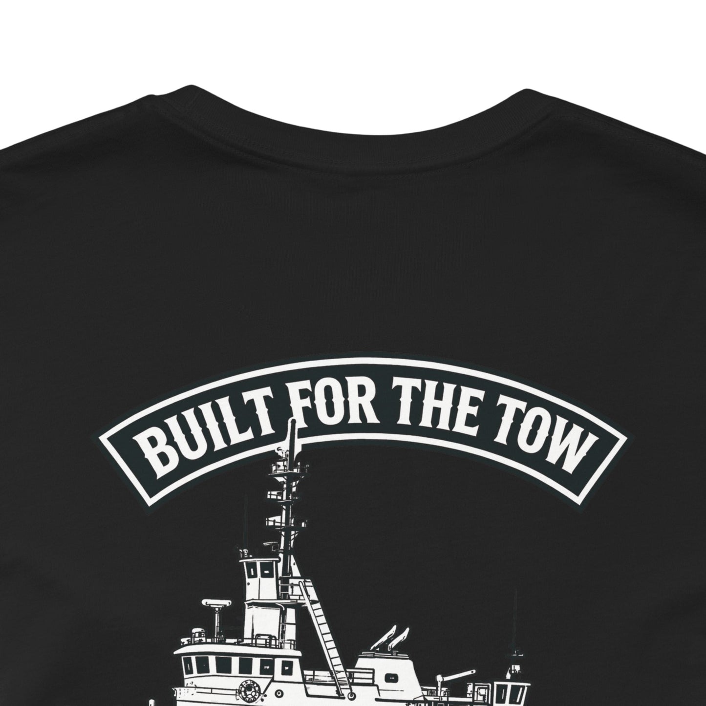 Tugboat Crew T‑Shirt — "Built for the Tow" Marine Crew Tee