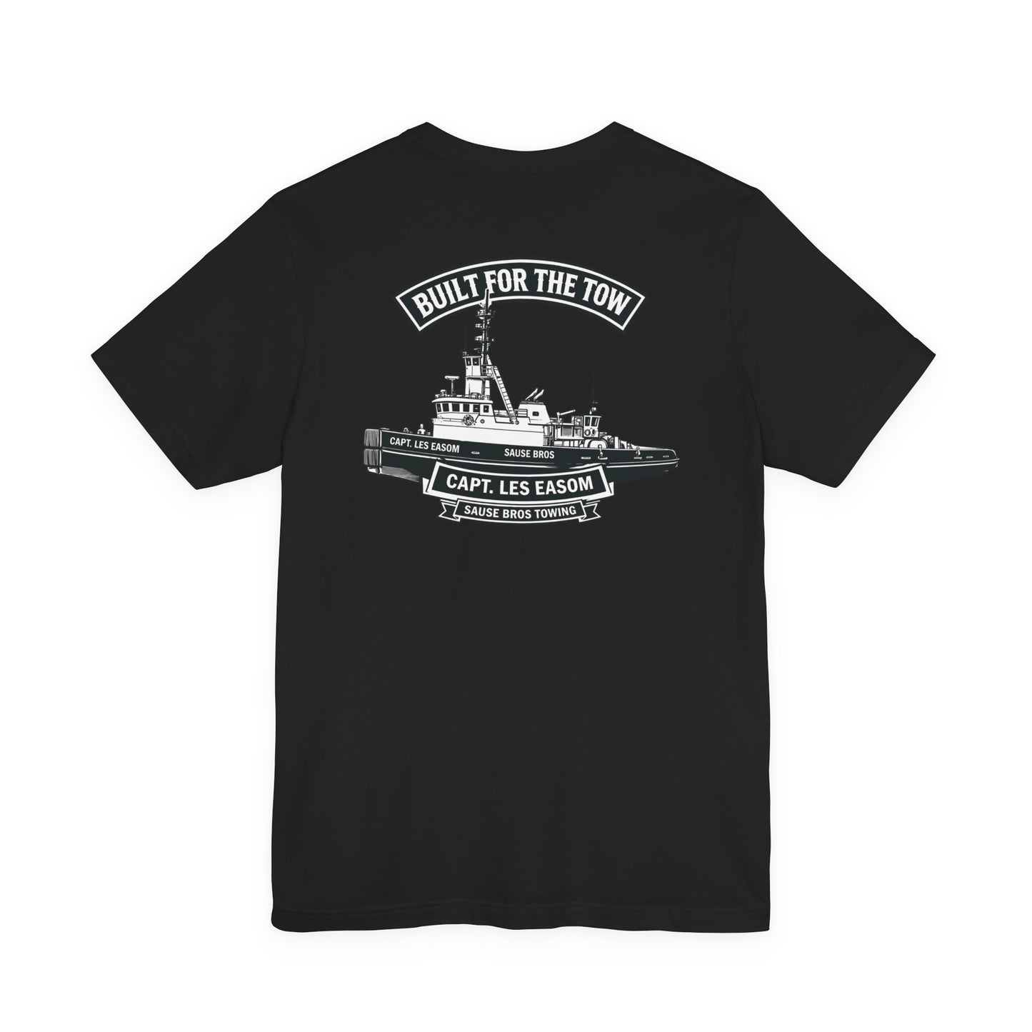 Tugboat Crew T‑Shirt — "Built for the Tow" Marine Crew Tee