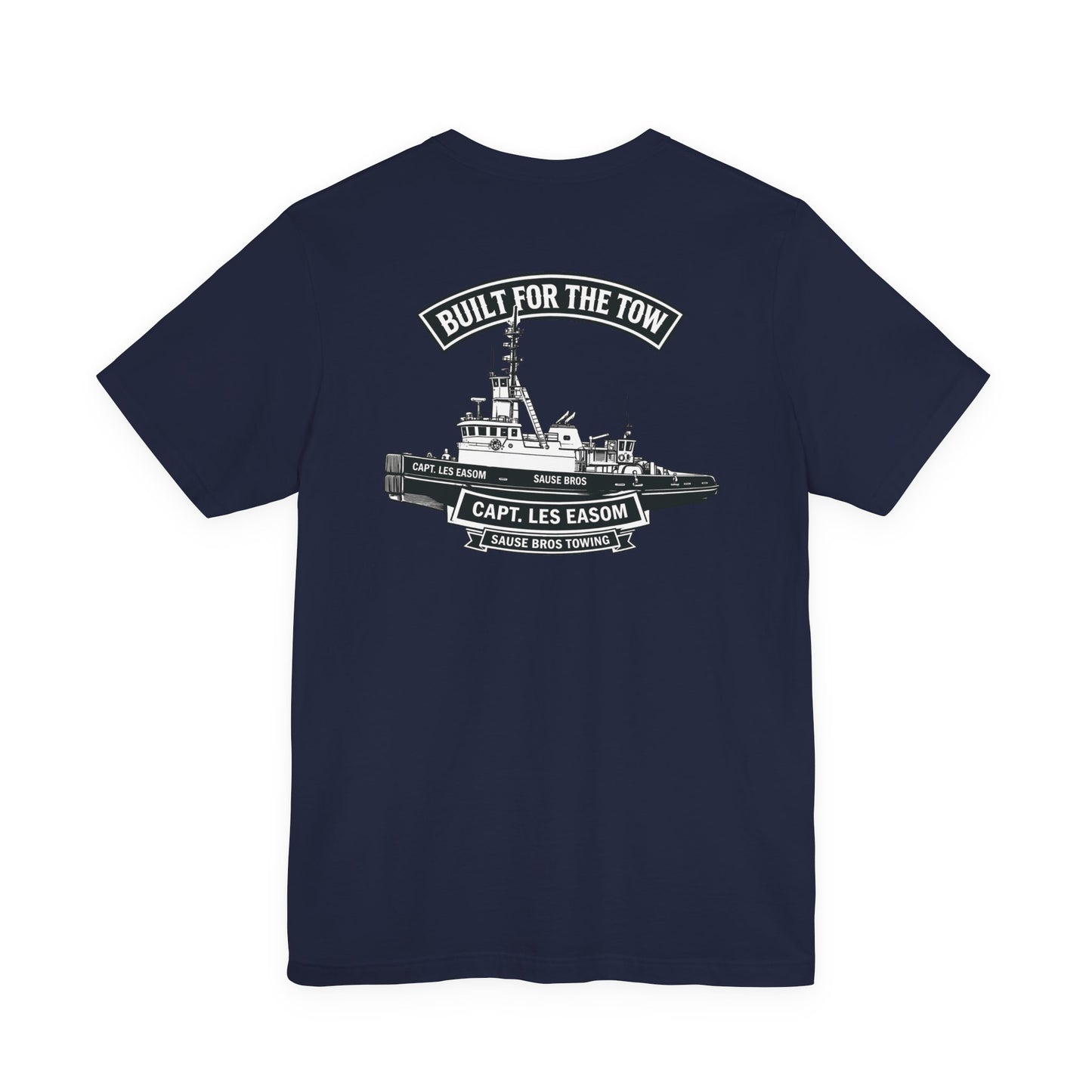 Tugboat Crew T‑Shirt — "Built for the Tow" Marine Crew Tee