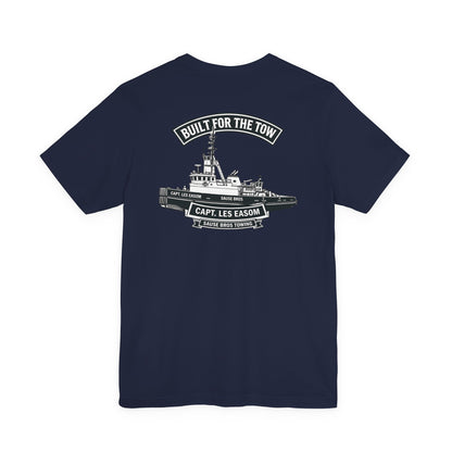 Tugboat Crew T‑Shirt — "Built for the Tow" Marine Crew Tee