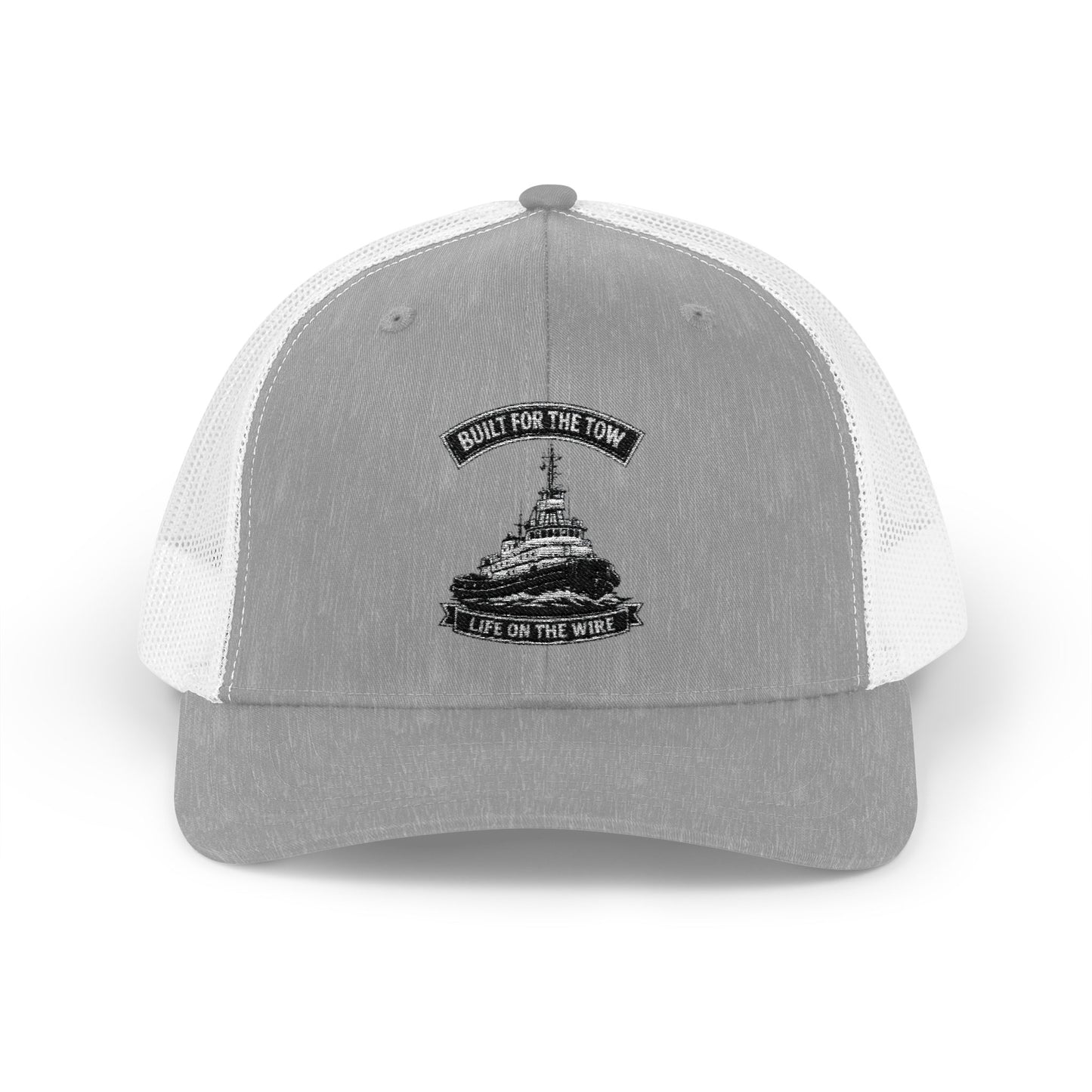 Vintage Trucker Hat – 'Built for the tow' Embroidered Snapback