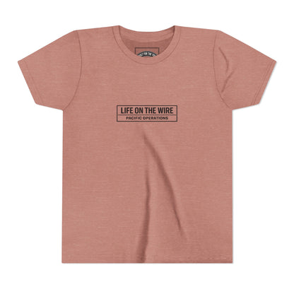 Youth Tee — Life on the Wire Tugboat Graphic