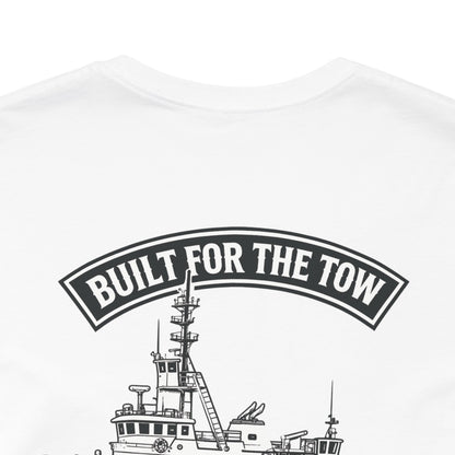Tugboat Crew T‑Shirt — "Built for the Tow" Marine Crew Tee