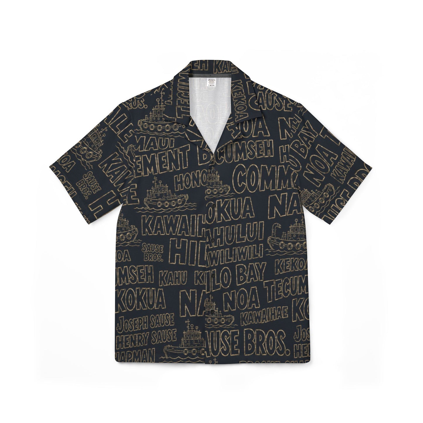 Vintage Island Aloha Shirt — Built for the Tow Hawaii Maritime Shirt