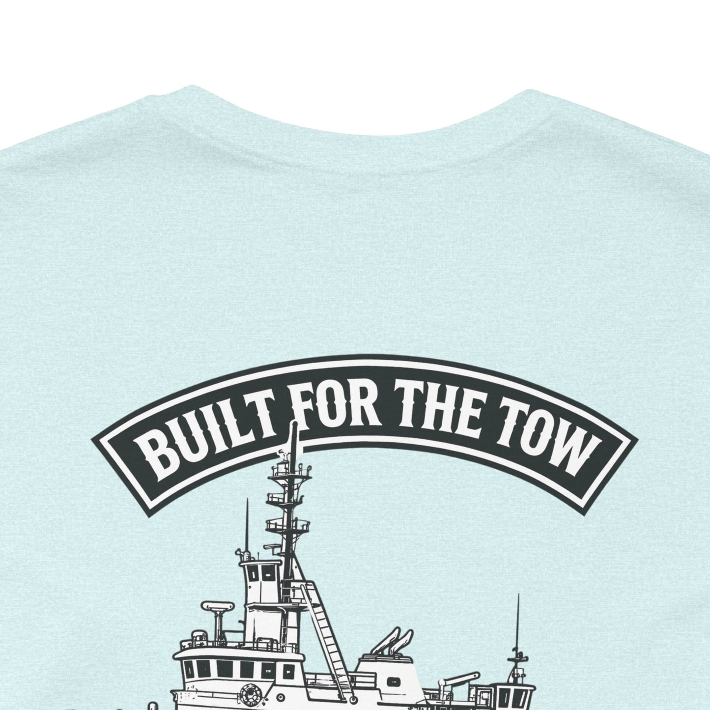 Tugboat Crew T‑Shirt — "Built for the Tow" Marine Crew Tee