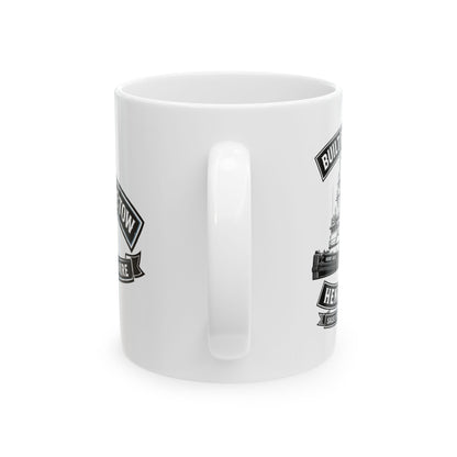 Built for the Tow Mug Henry Sause– 'Built for the Tow, Life on the wire' Ceramic Coffee Cup (11oz, 15oz)