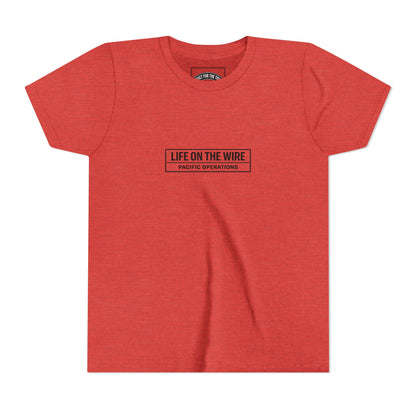 Youth Tee — Life on the Wire Tugboat Graphic