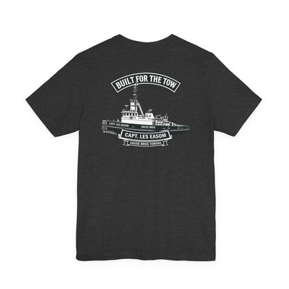 Tugboat Crew T‑Shirt — "Built for the Tow" Marine Crew Tee