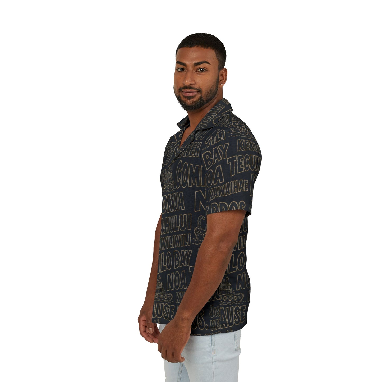 Vintage Island Aloha Shirt — Built for the Tow Hawaii Maritime Shirt