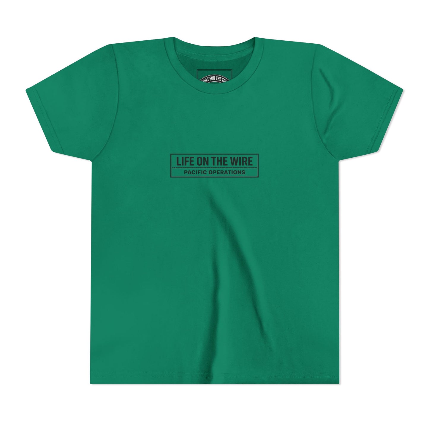 Youth Tee — Life on the Wire Tugboat Graphic