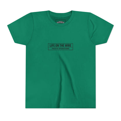 Youth Tee — Life on the Wire Tugboat Graphic