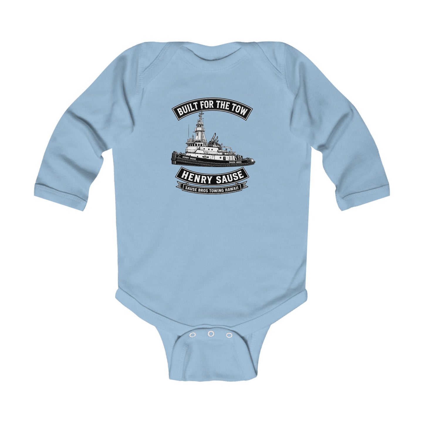 Infant Bodysuit "Built for the Tow" Tugboat Graphic — Henry Sause Design