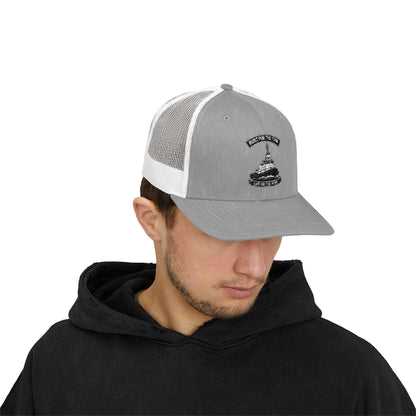 Vintage Trucker Hat – 'Built for the tow' Embroidered Snapback