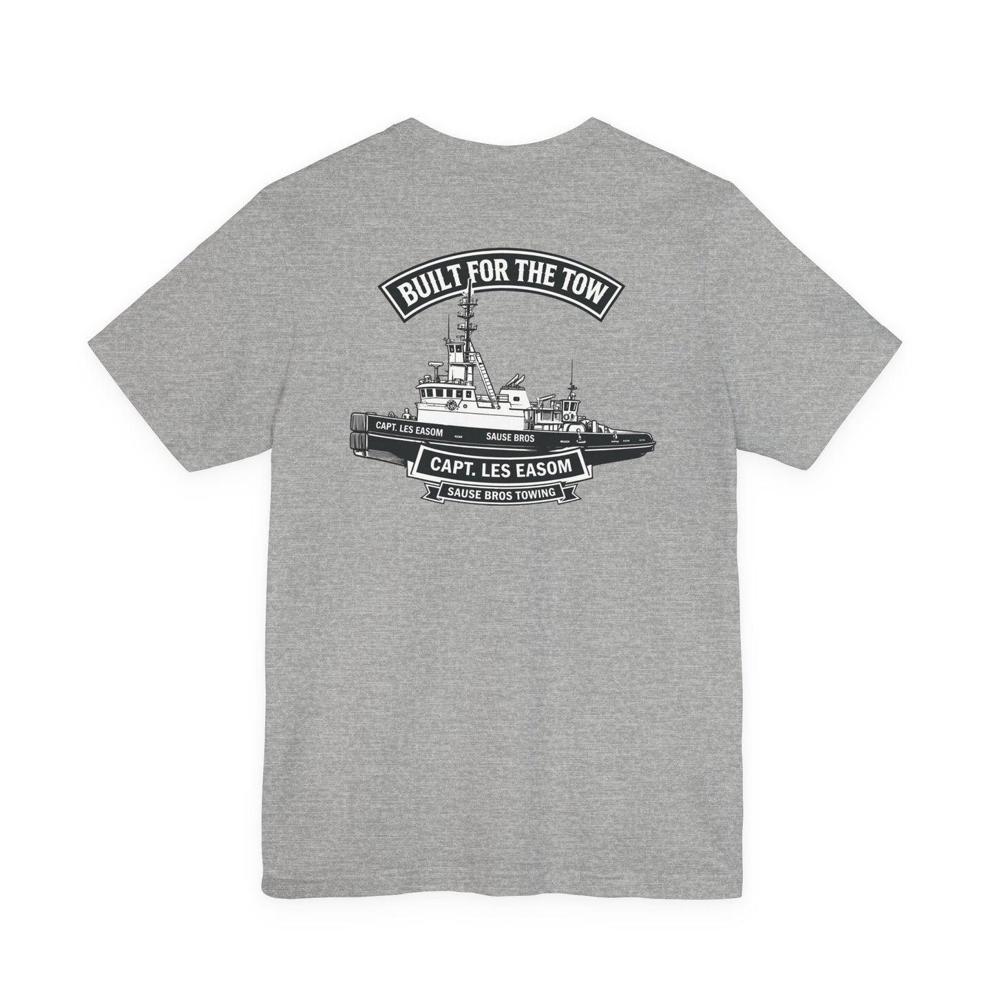 Tugboat Crew T‑Shirt — "Built for the Tow" Marine Crew Tee
