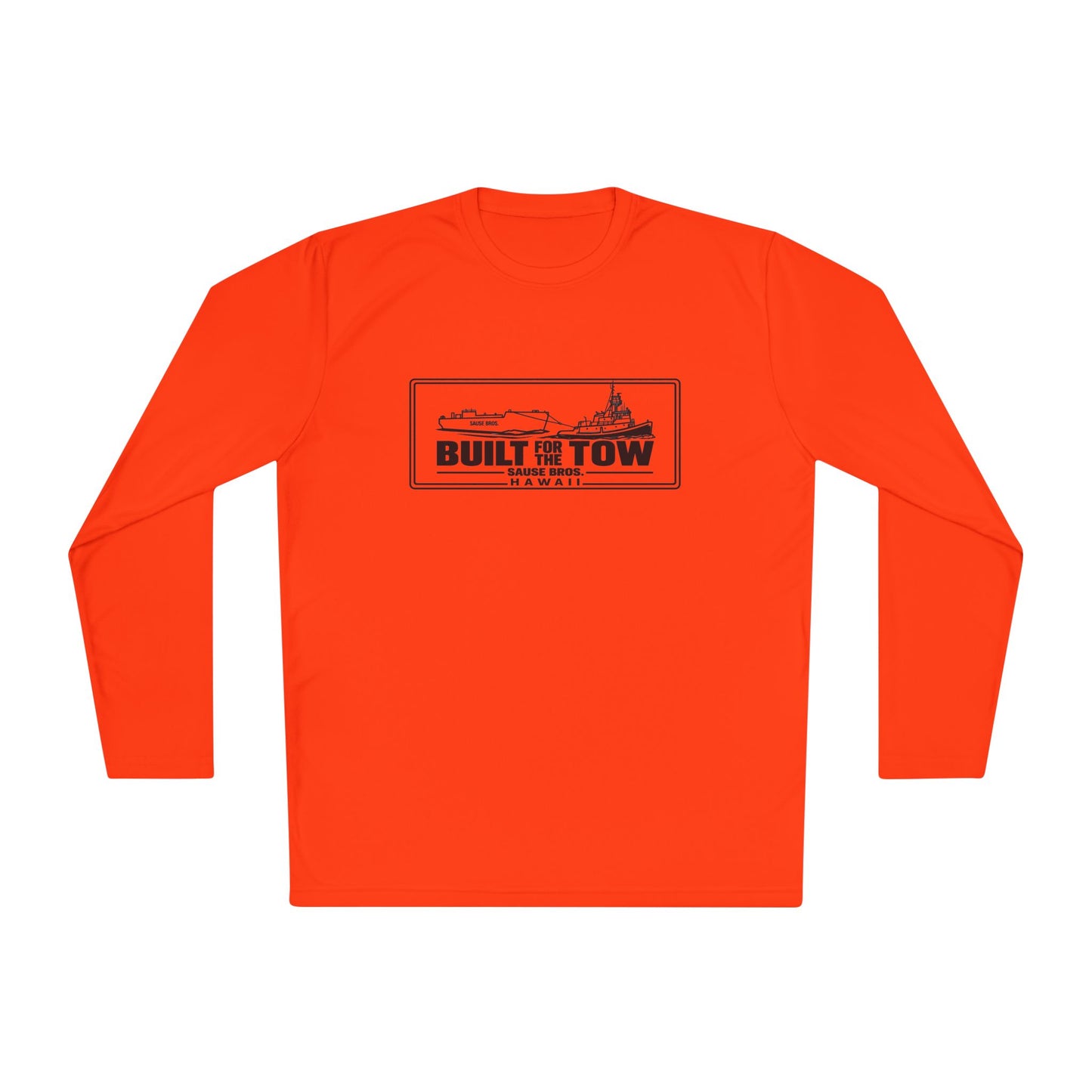 Built for the Tow  DRI FIT Long Sleeve Tee — Crew Boat Towing Graphic Shirt