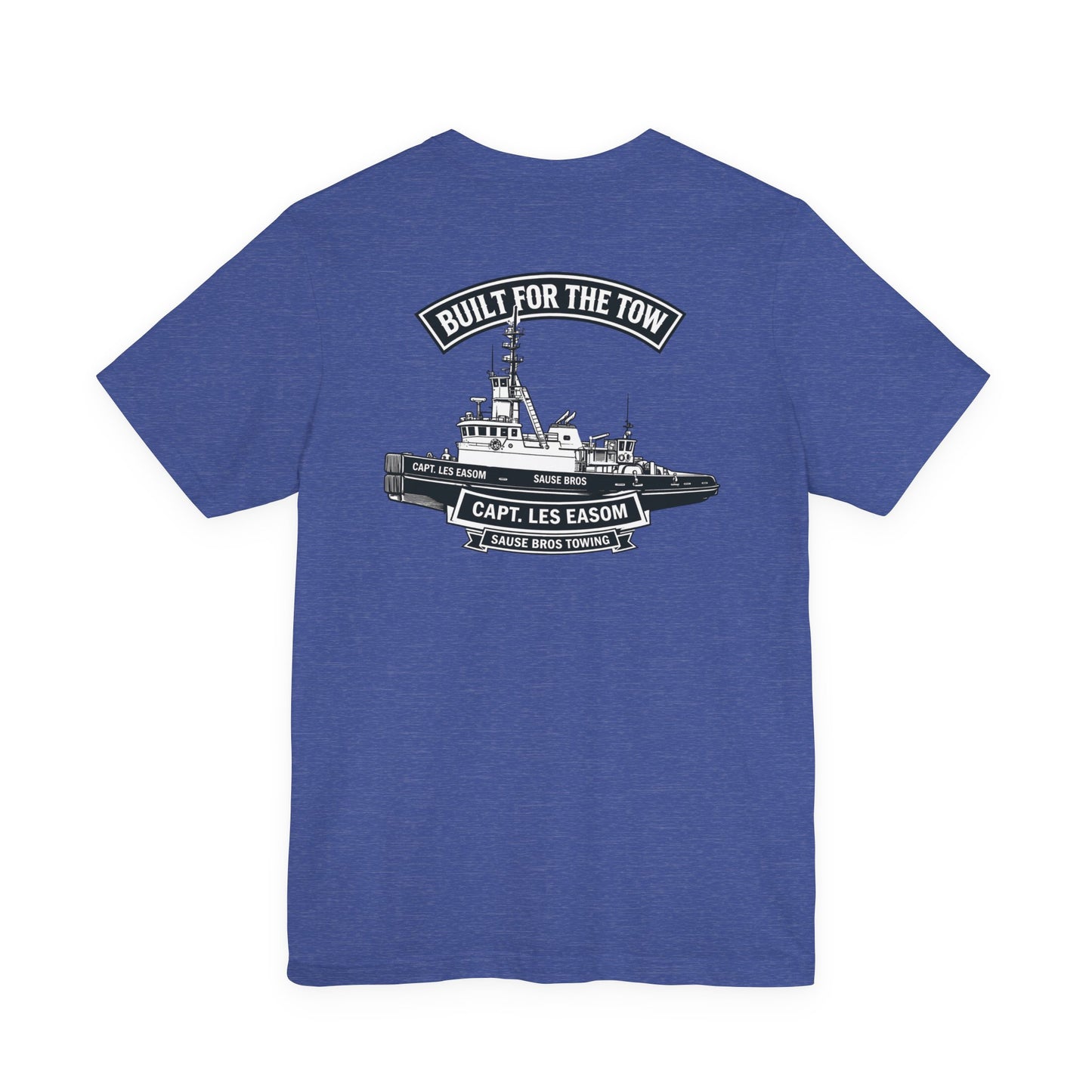 Tugboat Crew T‑Shirt — "Built for the Tow" Marine Crew Tee