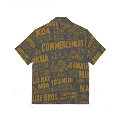 Aloha Shirt —  Vintage Island Word-Print