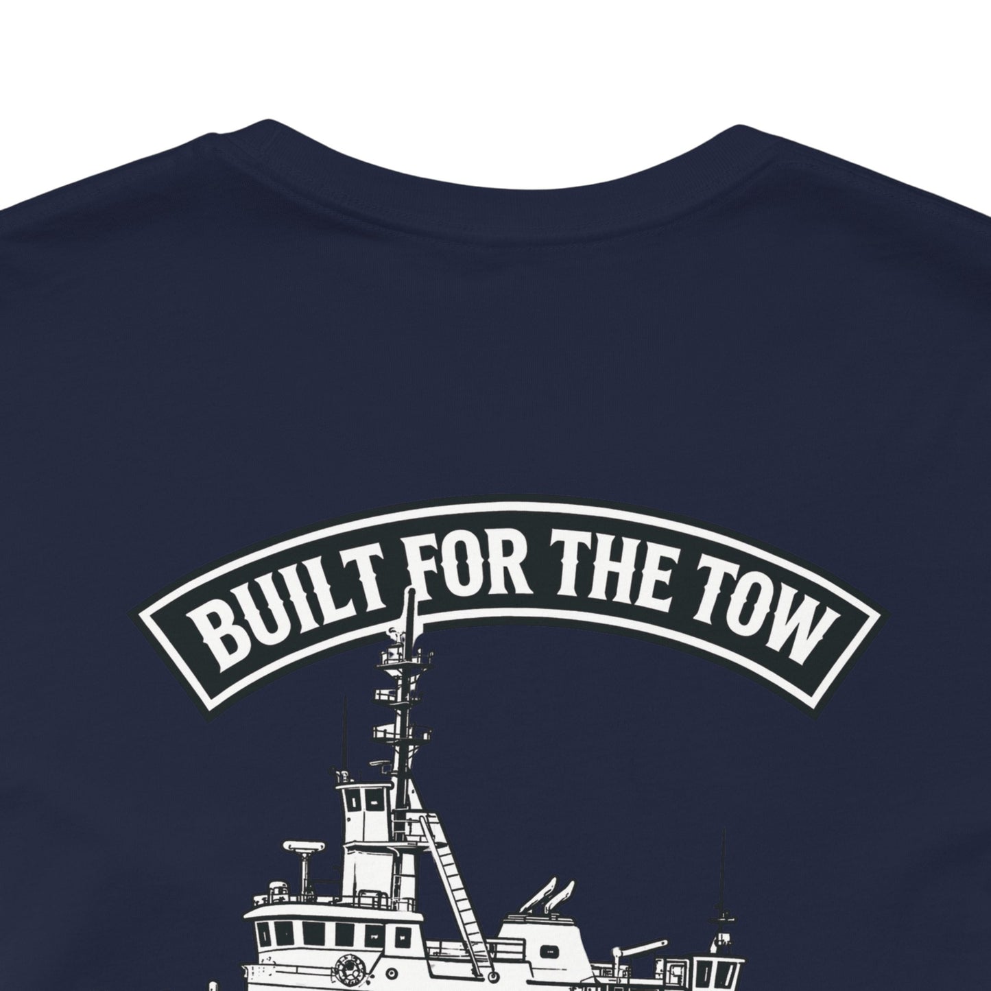 Tugboat Crew T‑Shirt — "Built for the Tow" Marine Crew Tee