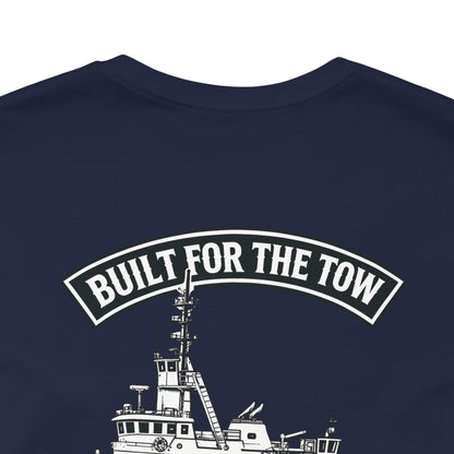 Tugboat Crew T‑Shirt — "Built for the Tow" Marine Crew Tee
