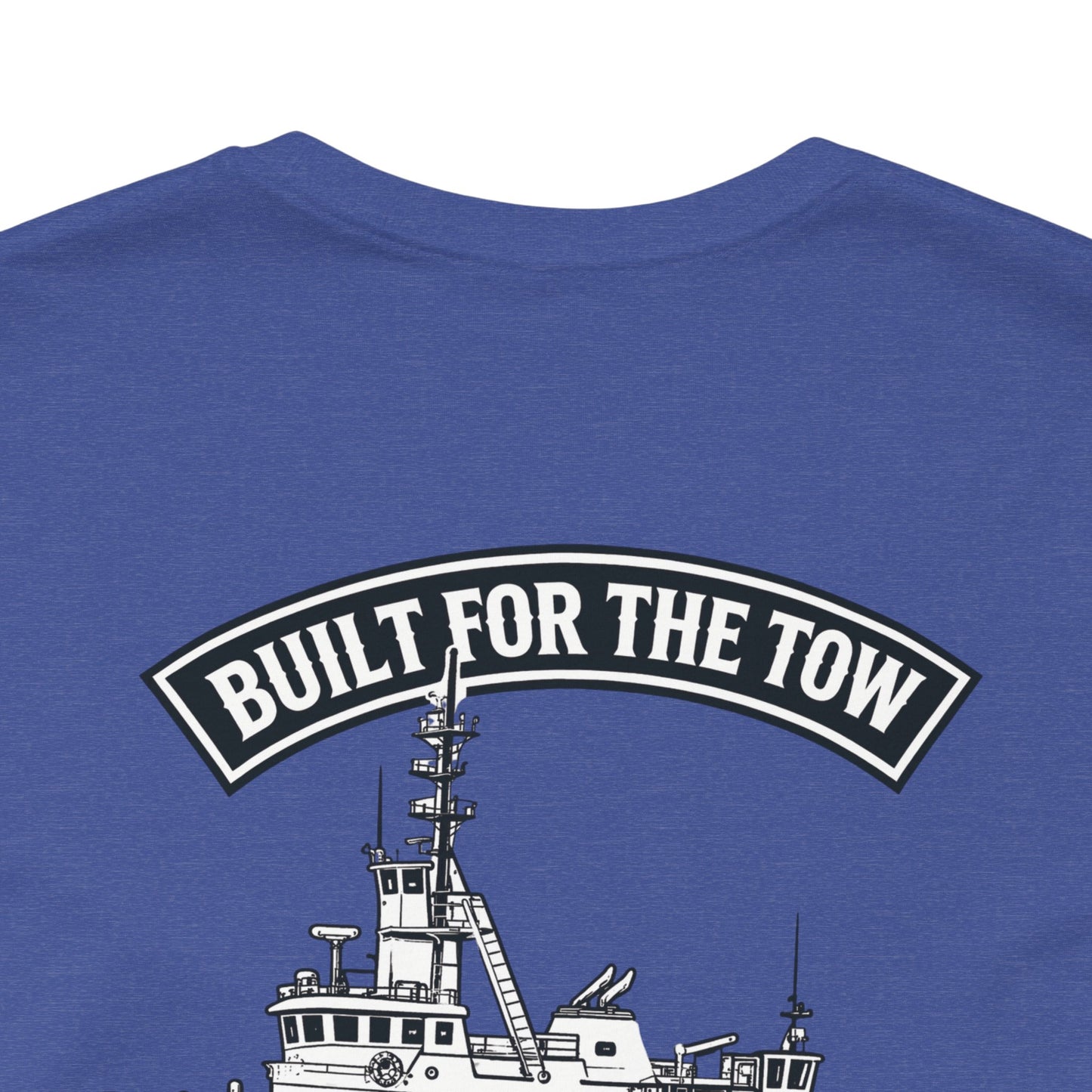 Tugboat Crew T‑Shirt — "Built for the Tow" Marine Crew Tee