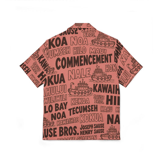 Aloha Shirt —  Vintage Island Word-Print
